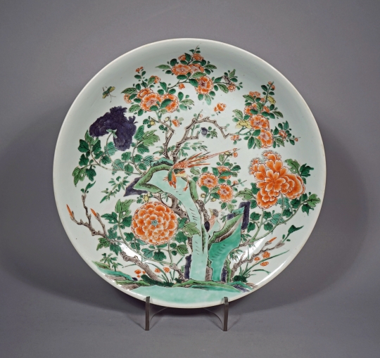 Chinese Famille Verte Porcelain Plate