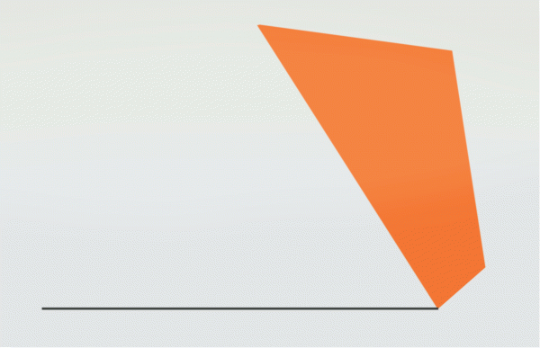 Leon Polk Smith, "Yonder Orange," 1990, acrylic on canvas, 78 x 120 in.