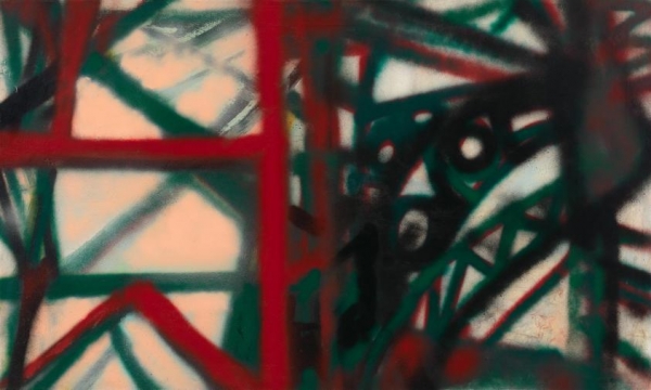 abstract spray painting