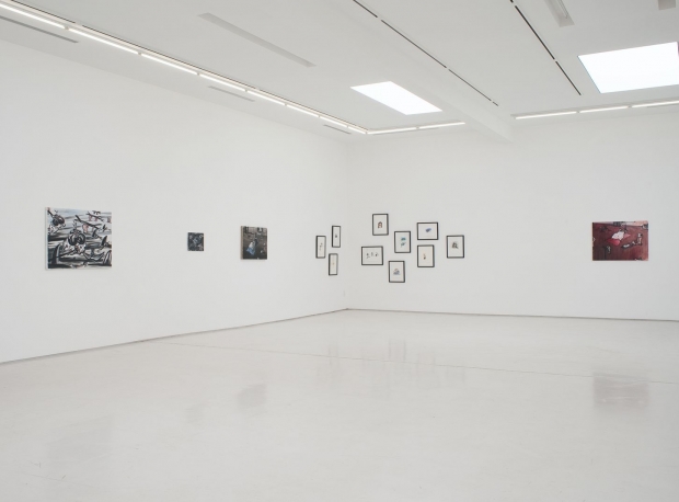 Ellen De Meutter Writings on the Wall Installation View