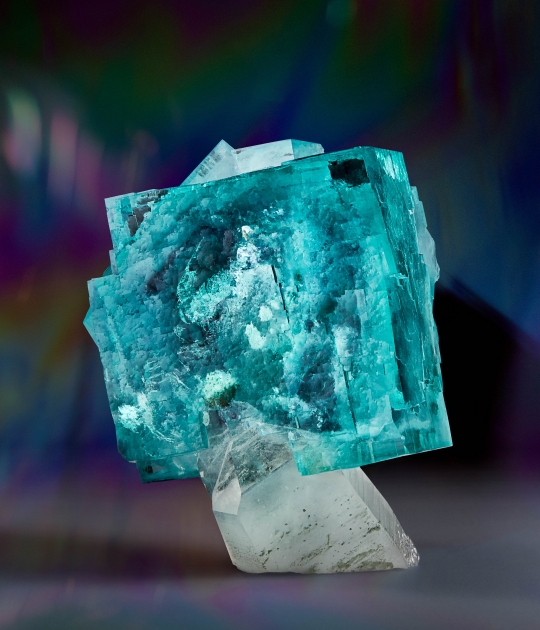 Fluorite on Quartz
