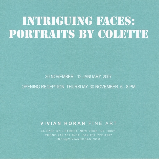 Intriguing Faces: Portraits by Colette