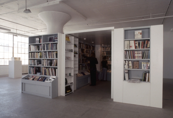 Installation view, The Bookshop Piece, Greene Naftali, New York, 1998