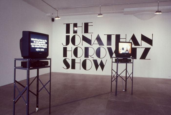 Installation view, The Jonathan Horowitz Show, Greene Naftali, New York, 2000