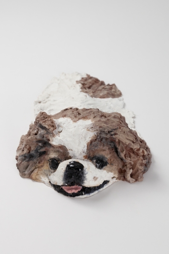 Trisha Baga Monkey Swimming, 2018 Glazed ceramic 4 x 10 x 15 inches (10.2 x 25.4 x 38.1 cm) (TB.595)