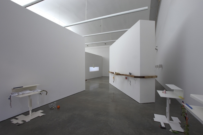 Helen Marten Installation view No borders in a wok that can’t be crossed CCS Bard Hessel Museum Annandale-on-Hudson New York