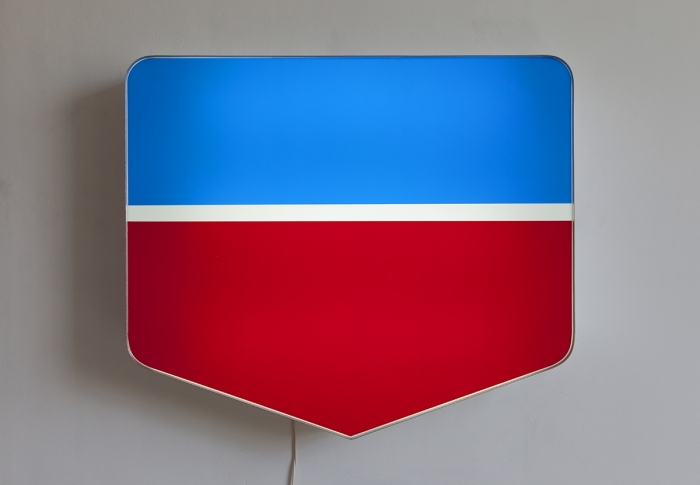 Daniel Pflumm Untitled (Rite Aid), 2005 Lightbox 35 3/4 x 42 x 6 1/2 inches (90.8 x 106.7 x 16.5 cm)