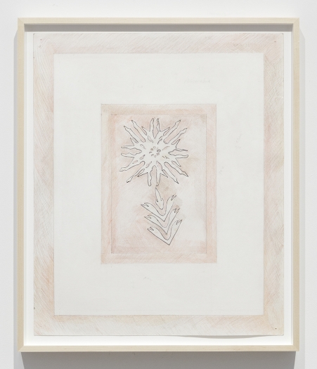 Katharina Wulff Untitled, 2014 Pencil, colored pencil, ink, transparent paper on paper Paper: 23 5/8 x 19 9/16 inches (60 x 49.7 cm) Frame: 26 x 22 x 1 1/2 inches (66 x 55.9 x 3.8 cm)