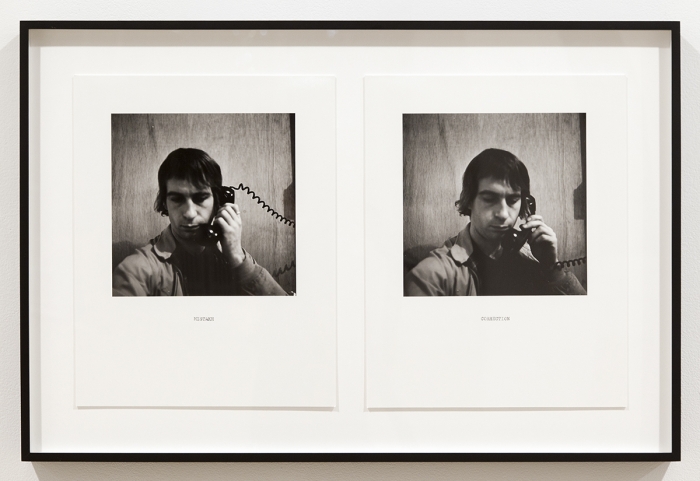 William Wegman, Mistake/ Correction, 1975/2011, Silver Gelatin Print, Paper each: 14 x 11 inches (35.6 x 27.9 cm), Frame: 18 1/4 x 27 5/8 inches (46.4 x 70.2 cm)