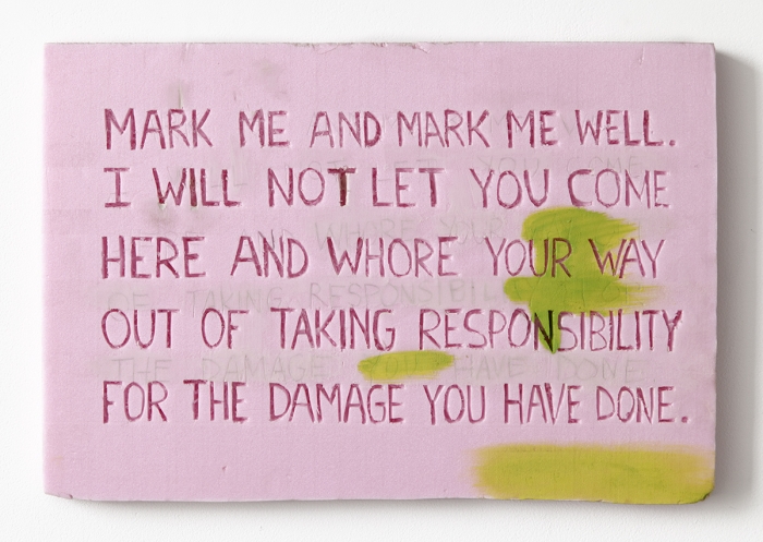 Rachel Harrison, Burning Bush, 1997, polystyrene, acrylic, 13 x 19 x 1 inches (33 x 48.3 x 2.5 cm)