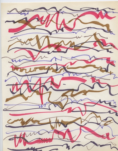 Paul Sharits Untitled, n.d. Colored feltpen on paper 11 x 8 1/2 inches (27.9 x 21.6 cm)