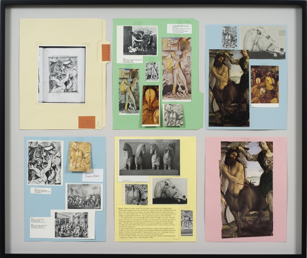 Ankoku 75 (Resource folder: Horse ass), 2012, Collage, 27 x 32 x 1 1/2 inches (68.6 x 81.3 x 3.8 cm)