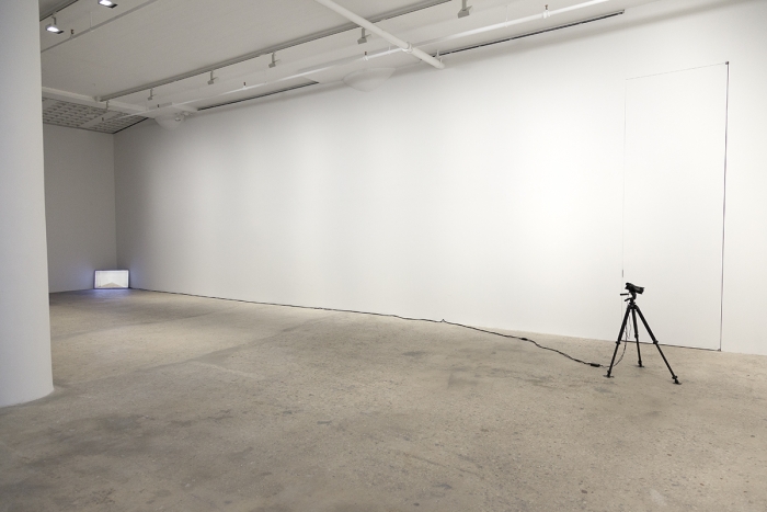 John Knight Corner displacement , 1970 Closed circuit video Dimensions Variable