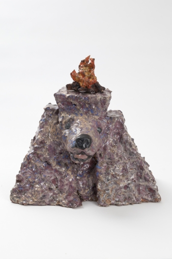 Trisha Baga Butchie, 2018 Glazed ceramic 15 x 16 1/4 x 11 1/2 inches (38.1 x 41.3 x 29.2 cm) (TB.579)