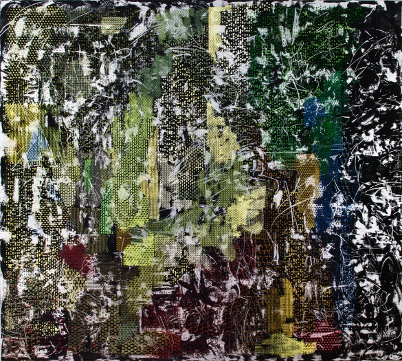 Ω , 2015 Oil on linen 100 x 111 inches (254 x 281.9 cm)