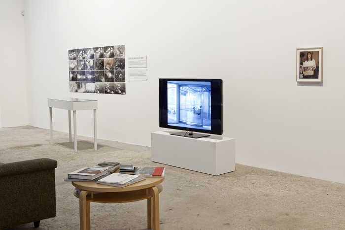 Installation view, Design for Showing Rock Videos, Greene Naftali, New York, 2014