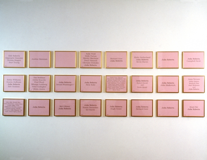 Best Actress, 2001, 24 laser prints, 8 3/4 x 11 1/4 inches each