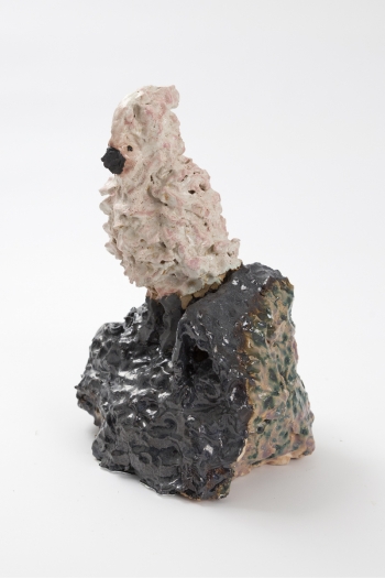 Trisha Baga Amazon Polly, 2018 Ceramic 13 1/4 x 9 3/8 x 7 1/4 inches (33.7 x 23.8 x 18.4 cm)