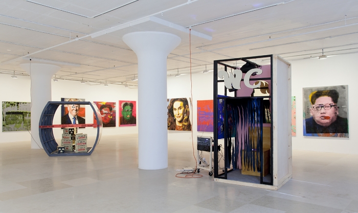 Mathieu Malouf, Installation view, Toxic Masculinity Fallout Shelter, Greene Naftali, New York, 2017