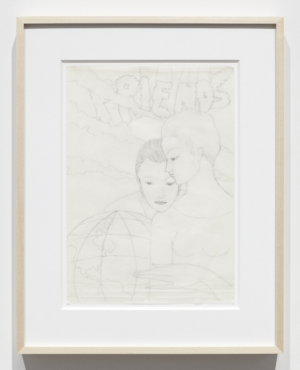 Katharina Wulff Untitled, 2002 Pencil on transparent paper Paper: 11 3/4 x 8 1/4 inches (29.8 x 21 cm) Frame: 16 1/2 x 13 x 1 3/8 inches (41.9 x 33 x 3.5 cm)