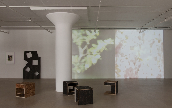 Hilary Lloyd, Installation view, Dock Lands, Greene Naftali, New York, 2017