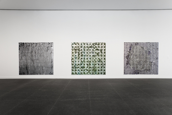 Installation view, Jacqueline Humphries, Carnegie Museum of Art, Pittsburgh, MA, 2015