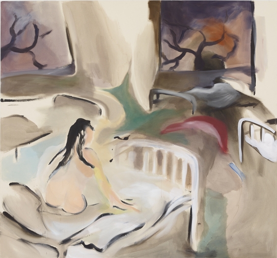 Sophie von Hellermann Outside Coming In, 2004 Acrylic on canvas 80 x 85 1/2 inches (203.2 x 217.2 cm)