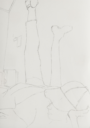 Juliette Blightman 7th November, 2016 Graphite on paper Paper: 8 1/4 x 5 7/8 inches (21 x 14.9 cm) Frame: 9 3/4 x 7 1/2 inches (24.8 x 19.1 cm)