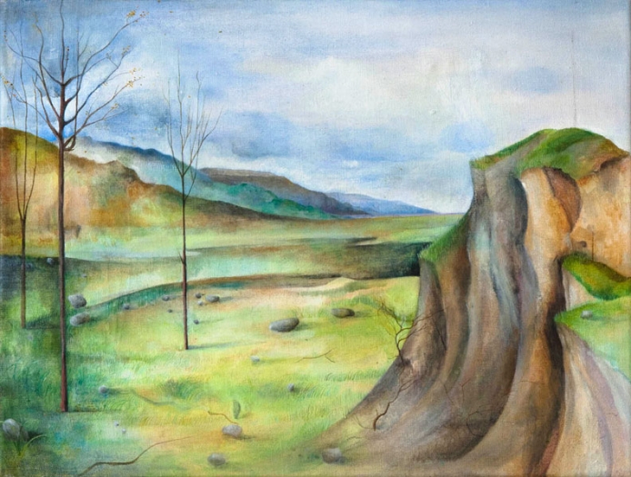 Katharina Wulff, Untitled, 2010, oil on canvas, 13 3/4 x 18 inches