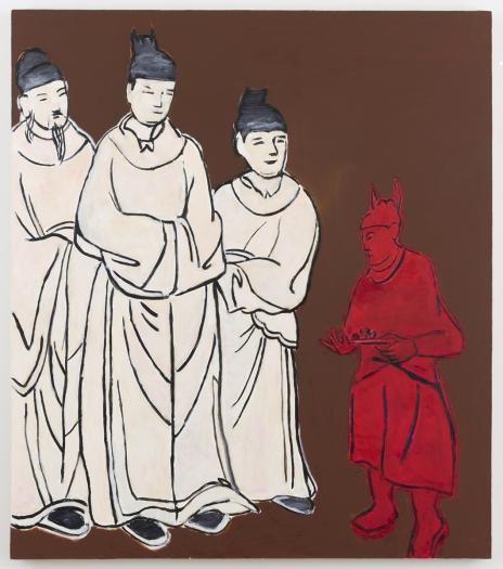 Gang Zhao, The Emperor and the Ghost, 2018, Oil on canvas, 63 x 55 inches (160 x 139.7 cm)