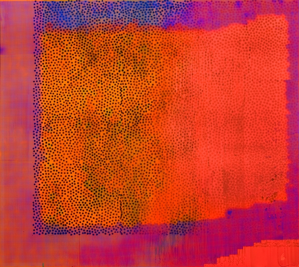 Jacqueline Humphries Untitled, 2015 Oil and enamel on linen 114 x 127 inches (289.6 x 322.6 cm)