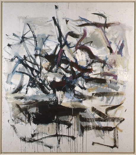 Joan Mitchell, Untitled, 1985, oil on canvas, 77 3/4 x 68 inches