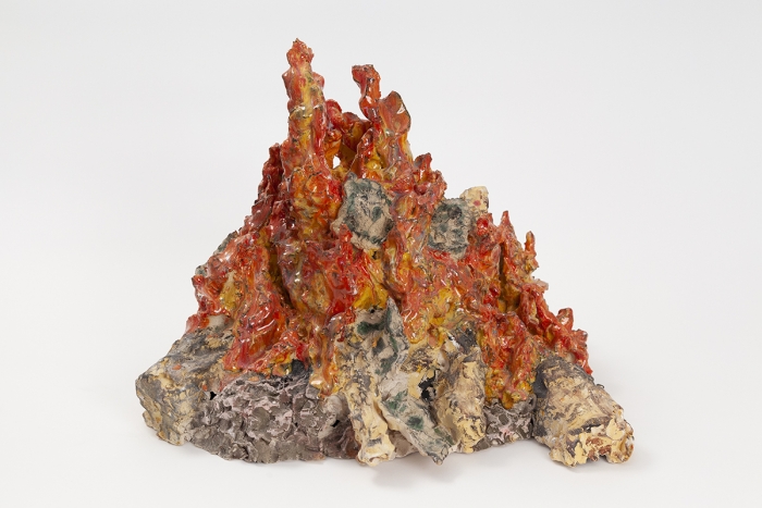 Trisha Baga Fossil Fuels, 2018 Ceramic 14 1/4 x 17 3/4 x 16 1/4 inches (36.2 x 45.1 x 41.3 cm)