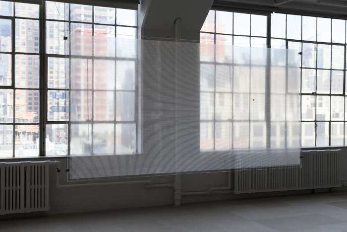 Tony Conrad Untitled (probe I), 2016 Acrylic glass 47 7/8 x 93 x 1/2 inches (121.6 x 236.2 x 1.3 cm)