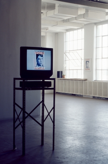 Installation view, The Jonathan Horowitz Show, Greene Naftali, New York, 2000