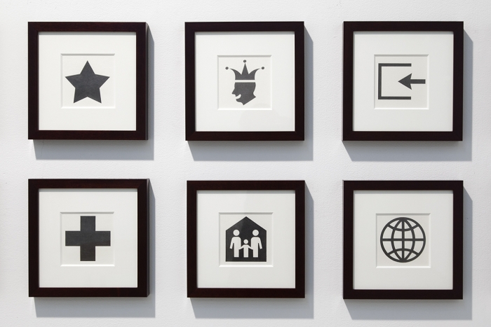 Allan McCollum & Matt Mullican, YOUR FATE, 2004 (detail)
