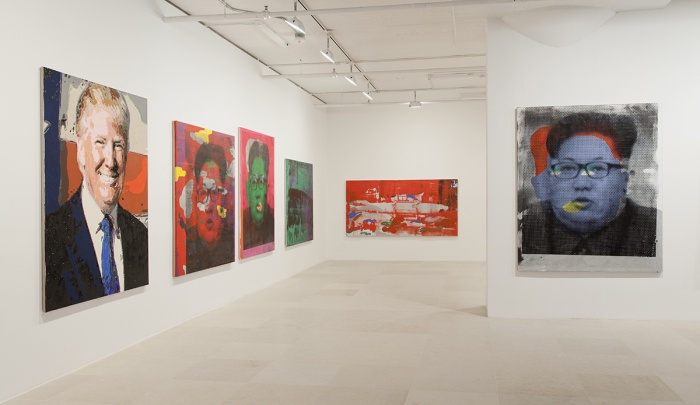 Mathieu Malouf, Installation view, Toxic Masculinity Fallout Shelter, Greene Naftali, New York, 2017