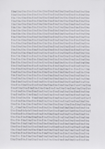 Juliette Blightman Typing Time, 2013 Ink on paper Paper: 11 5/8 x 8 1/4 inches (29.5 x 21 cm) Frame: 12 7/8 x 9 1/2 inches (32.7 x 24.1 cm)