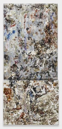 Andy Robert, Gold Nugget BarberShop, 2018, Oil on canvas, 35.6 16 x 1.5 inches (90.4 x 40.6 x 3.8 cm)