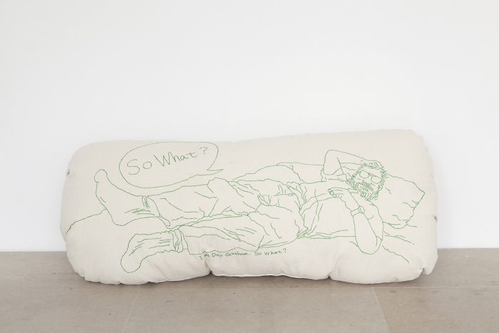 Mieko Meguro So What? , 2016 Cotton canvas, thread and polyester stuffing 16 x 41 x 12 inches (40.6 x 104.1 x 30.5 cm)