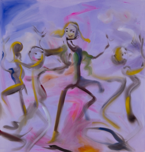 Sophie von Hellermann Dawn, 2018 Acrylic on canvas 78 3/4 x 74 3/4 inches (200 x 190 cm)