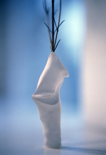 Casting - Open Wide, 1996, Hydrocal, plaster, 3 3/4 x 7/8 x 1 1/14 inches
