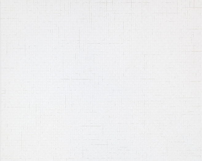 Chung Sang-Hwa Untitled 2015-10-2, 2015 Acrylic and kaolin on canvas 51 3/8 x 63 7/8 inches (130.3 x 162.2 cm)
