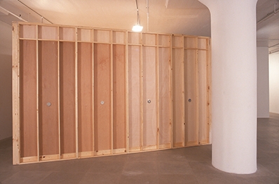 Installation view, Intermediate II, Greene Naftali, New York, 2001