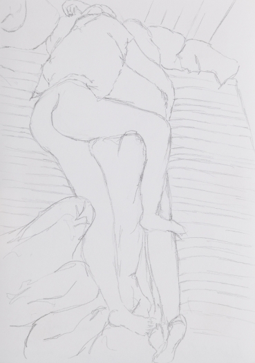 Juliette Blightman Chorinerstr, Berlin, 2016 Graphite on Paper Paper: 8 1/4 x 5 7/8 inches (21 x 14.9 cm) frame: 9 1/4 x 7 1/2 inches (23.5 x 19.1 cm)