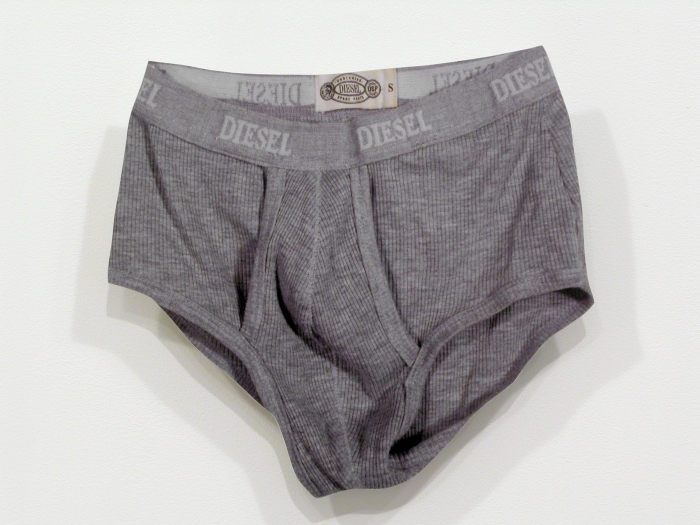 Jim Drain, Untitled (Diesel Underwear), 2007, C-print, Mounted on Aluminum, 10 1/2 x 11 1/2 x 1 inches