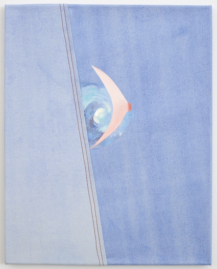 Monika Baer Untitled, 2008 Watercolor, acrylic, oil on canvas, seam 26 x 20 1/2 inches (66 x 52.1 cm)