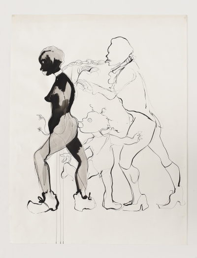 Kara Walker Untitled, 1993 Ink on paper 50 x 38 inches (127 x 96.5 cm)