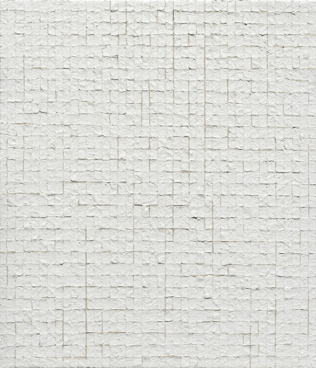Chung Sang-Hwa Untitled 2015-04-10, 2015 Acrylic and kaolin on canvas 20 7/8 x 17 7/8 inches (53 x 45.5 cm)