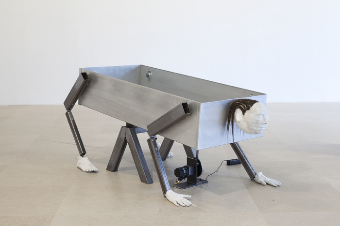 Dean Kenning Renaissance Man, 2001/2017 Mixed media, kinetic work 58 x 14 x 26 inches (147.3 x 35.6 x 66 cm)